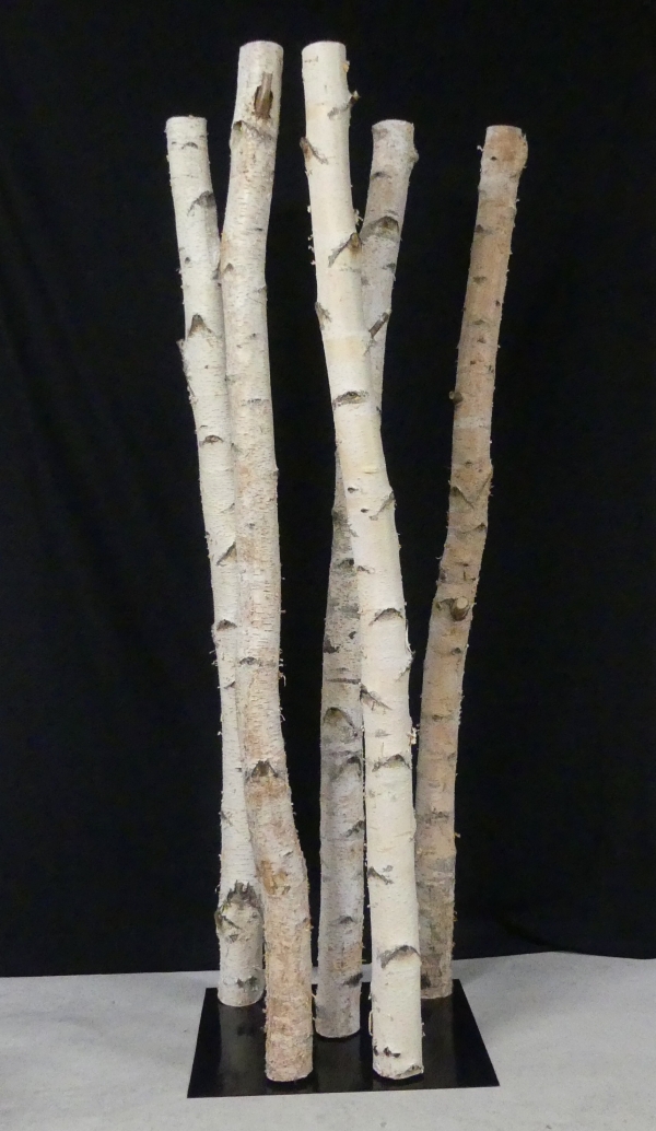 Bouleau. Colonne de 5 troncs de bouleaux. Colonne décorative en troncs de bouleaux, fabrication artisanale Française by Deluxe Créations